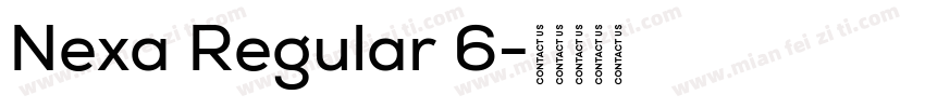Nexa Regular 6字体转换